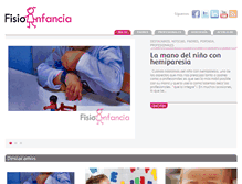 Tablet Screenshot of fisioinfancia.com